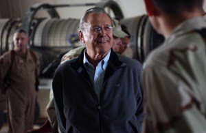 This is what Donald Rumsfeld wants inscribed on his gravestone