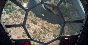 Drones dogfight in Star Wars fan video