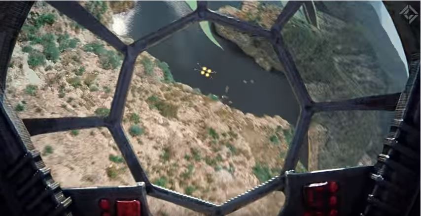 Drones dogfight in Star Wars fan video