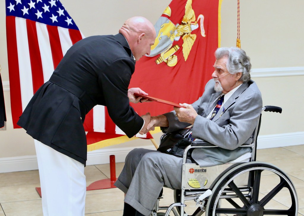 Nearly 70 years later, Korean War Marine veteran awarded Silver Star on his 89th birthday