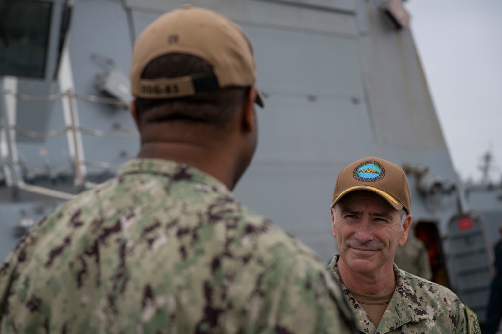 Retention of surface warfare officers is improving, SWO boss says