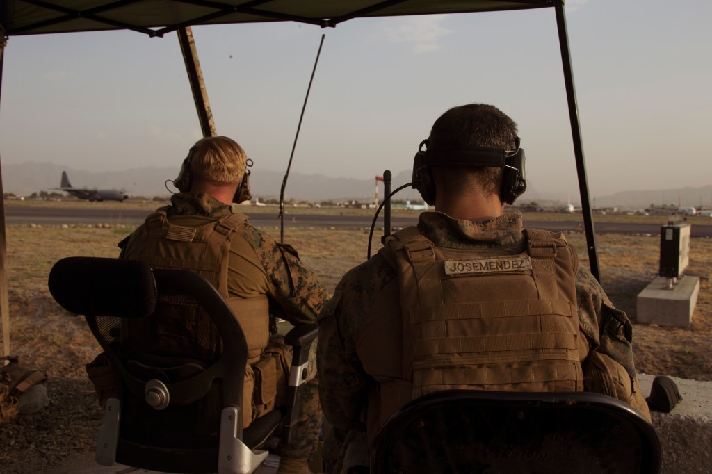 How Marines brought order to the skies during the Kabul airlift