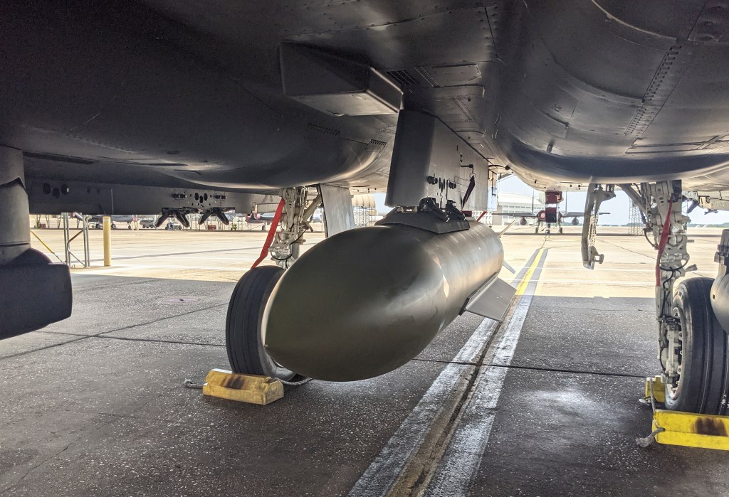 US strikes Iranian underground missile storage with 5,000-pound penetrator