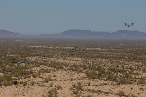 Marine Corps MV-22 Osprey suffers engine fire during Air Force training exercise