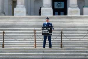 Active-duty Air Force officer who called for Trump impeachment faces three charges