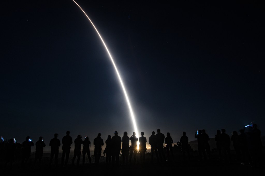Air Force test-launches unarmed nuclear missile with 3 warheads