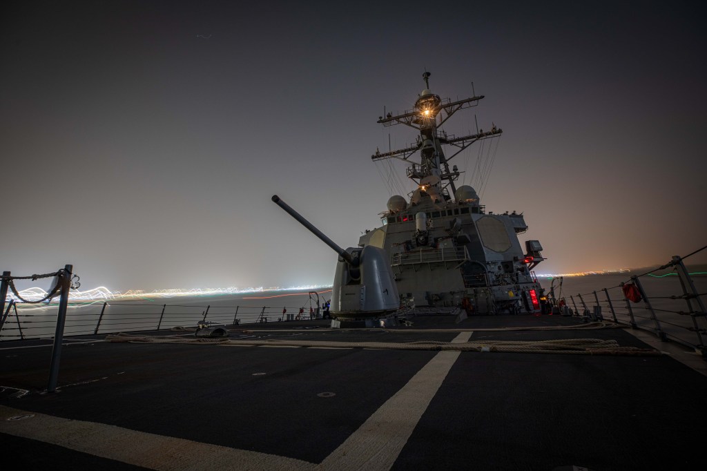 USS Carney takes out drone swarm in the Red Sea