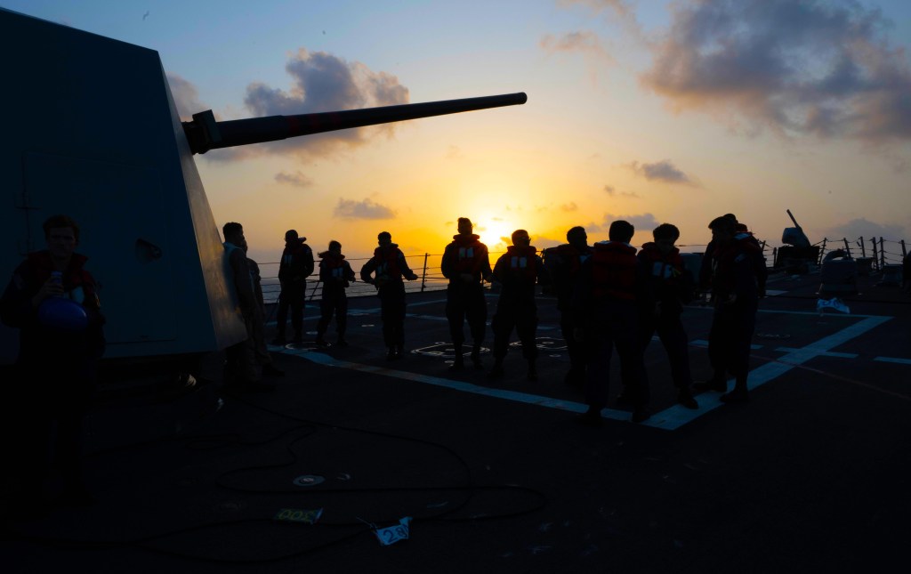 Navy destroyer Mason shoots Houthi missile ‘likely’ headed for US ship