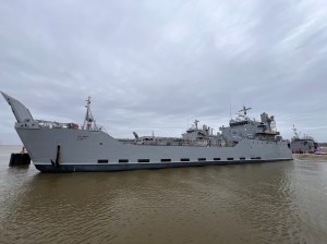 First Army vessel leaves US to build temporary pier for Gaza aid