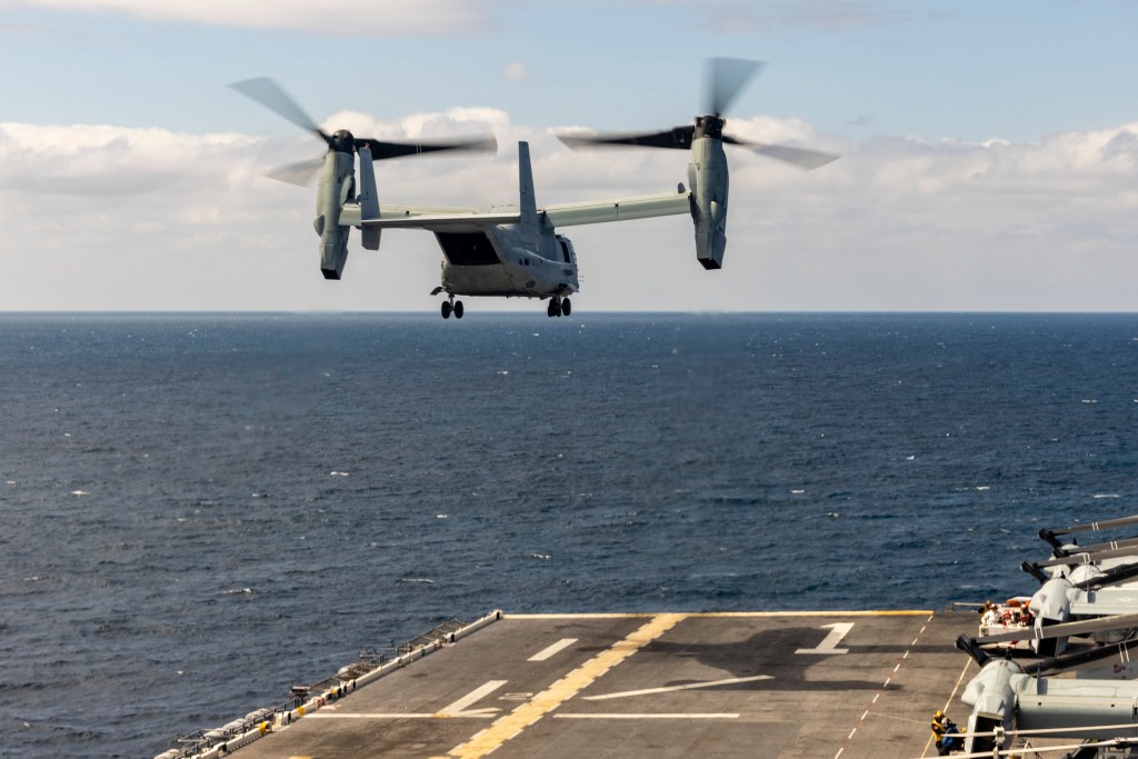 Osprey fleet won’t return to full flight operations until 2025