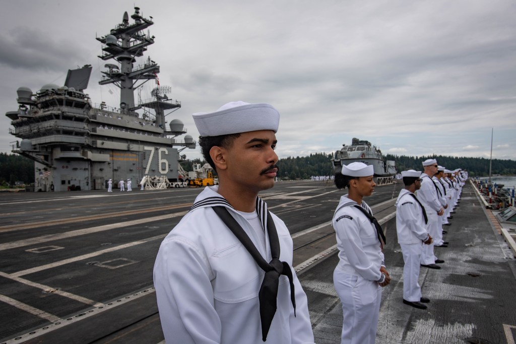 USS Ronald Reagan arrives at new homeport in Bremerton, Washington
