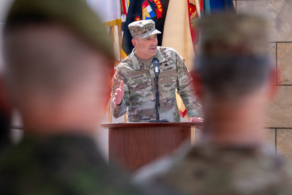 Gen. Christopher Donahue relinquishes command of US Army Europe and Africa