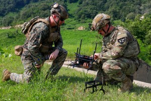 US soldiers, Marines test explosive drones in South Korea