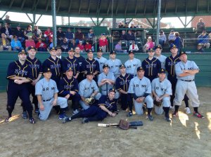 Sailors and soldiers recreate World War I baseball game