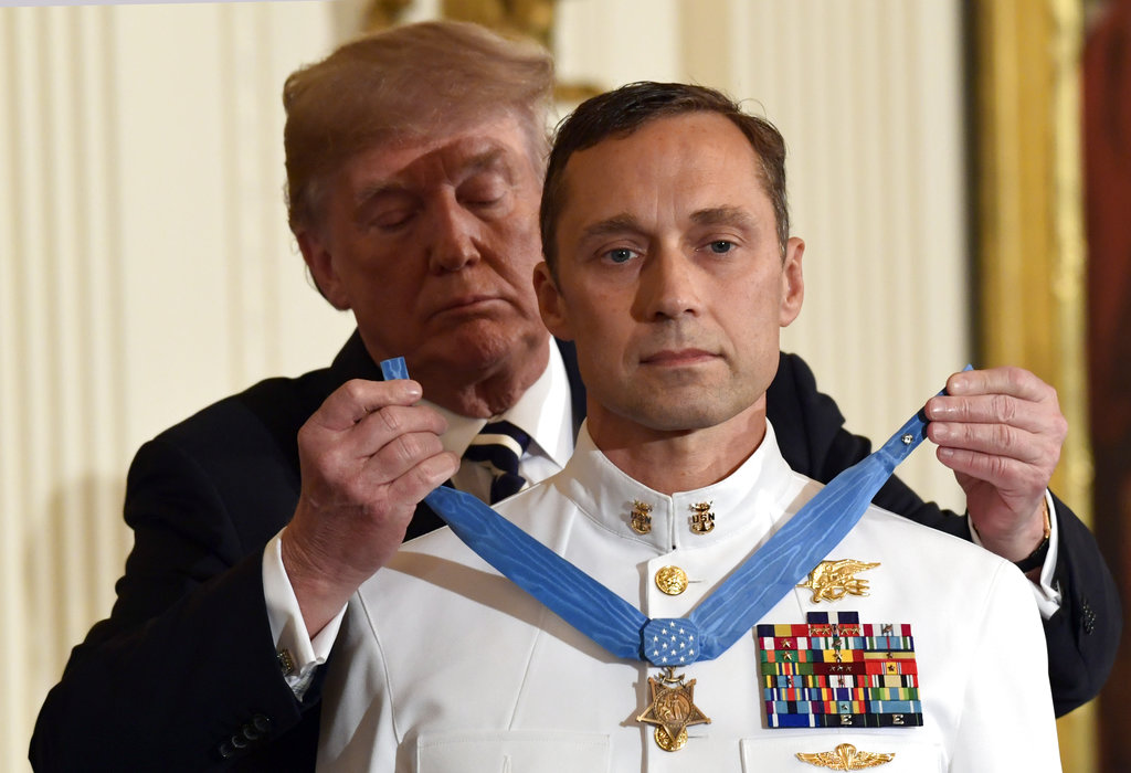 Trump just presented this retired Navy SEAL with the Medal of Honor for his 2002 actions in Afghanistan