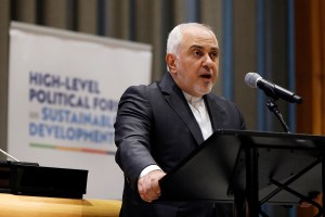 Iran’s top diplomat says his country must build missiles for defense