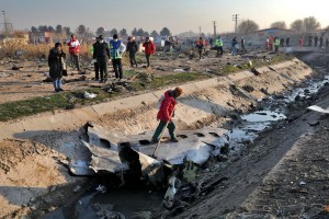 Iran says Ukrainian plane was on fire, tried to turn back