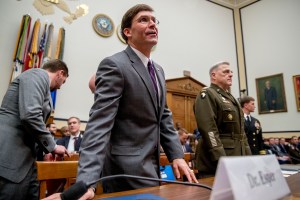 Esper: Flat budget could speed cutting of legacy programs
