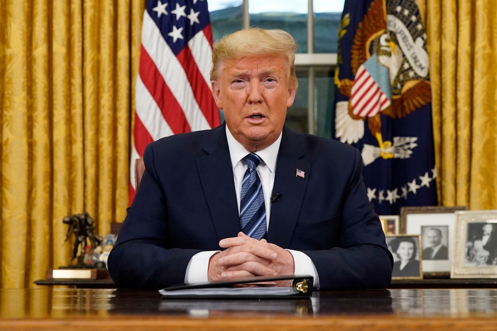 Trump restricts travel between US and Europe for 30 days; DoD implements 60-day travel restrictions