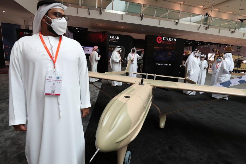 Who showed up for the in-person UAE weapons show?