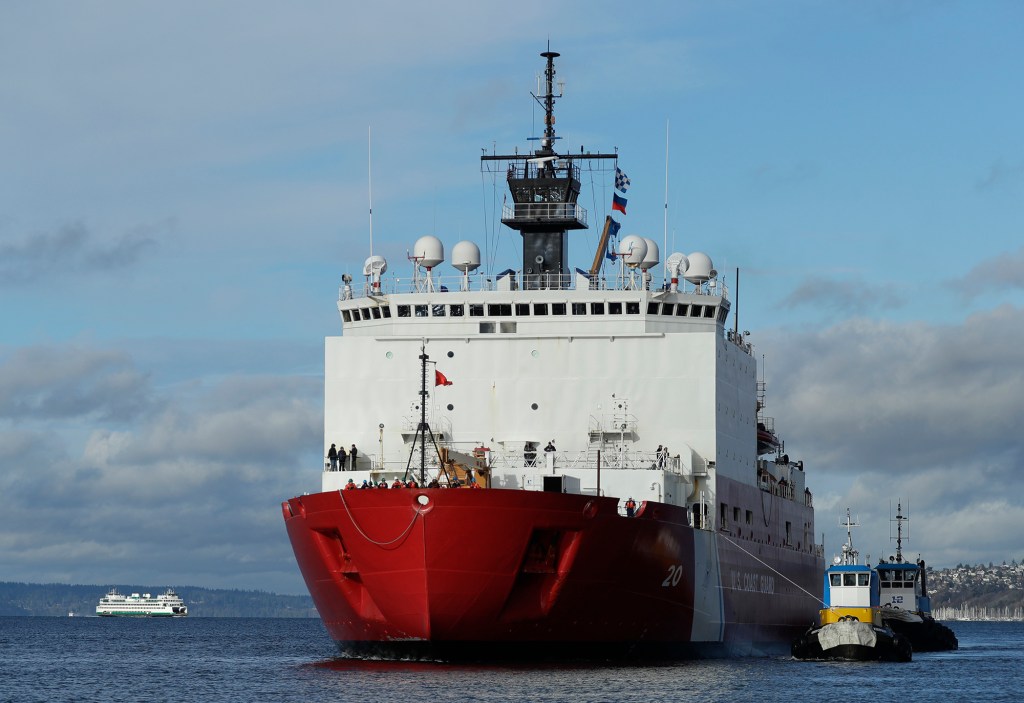 Coast Guard icebreaker Healy towed to Washington after engine failure