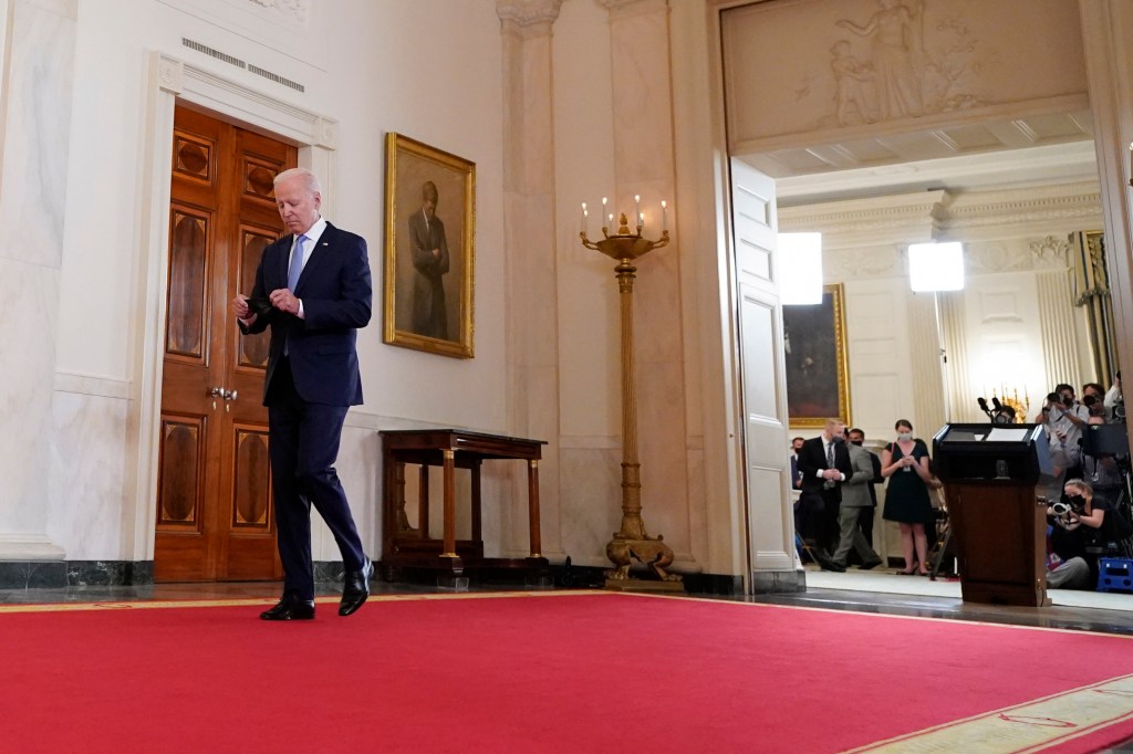 Biden defends Afghanistan exit: ‘We’ve been a nation too long at war’