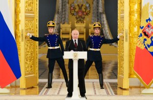 Putin demands NATO guarantees not to expand eastward
