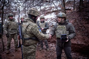 Ukraine president hails military as Russia tensions soar