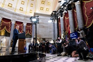 Biden praises Guard response to Jan. 6 attack in fiery anniversary speech