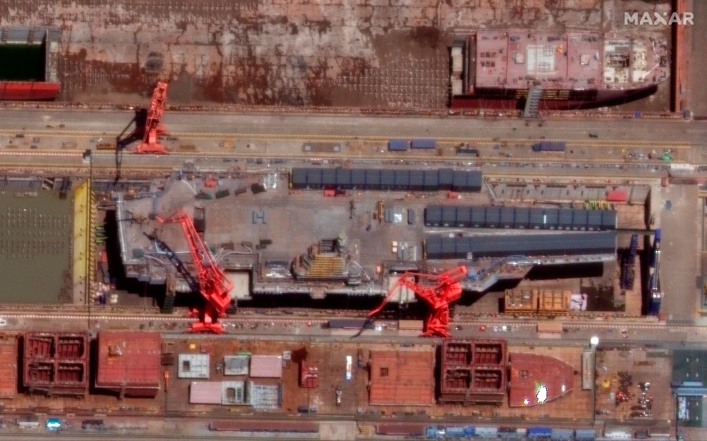 See satellite images of China’s new aircraft carrier