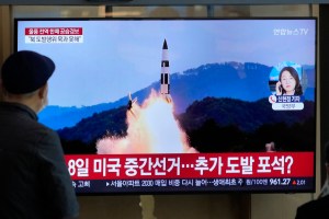 South Korea issues air raid alert after North fires missiles