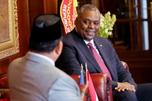 Defense Secretary Lloyd Austin meets with Indonesian defense minister