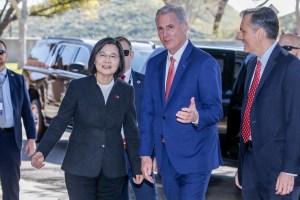 US House leader meets Taiwan president as China protests
