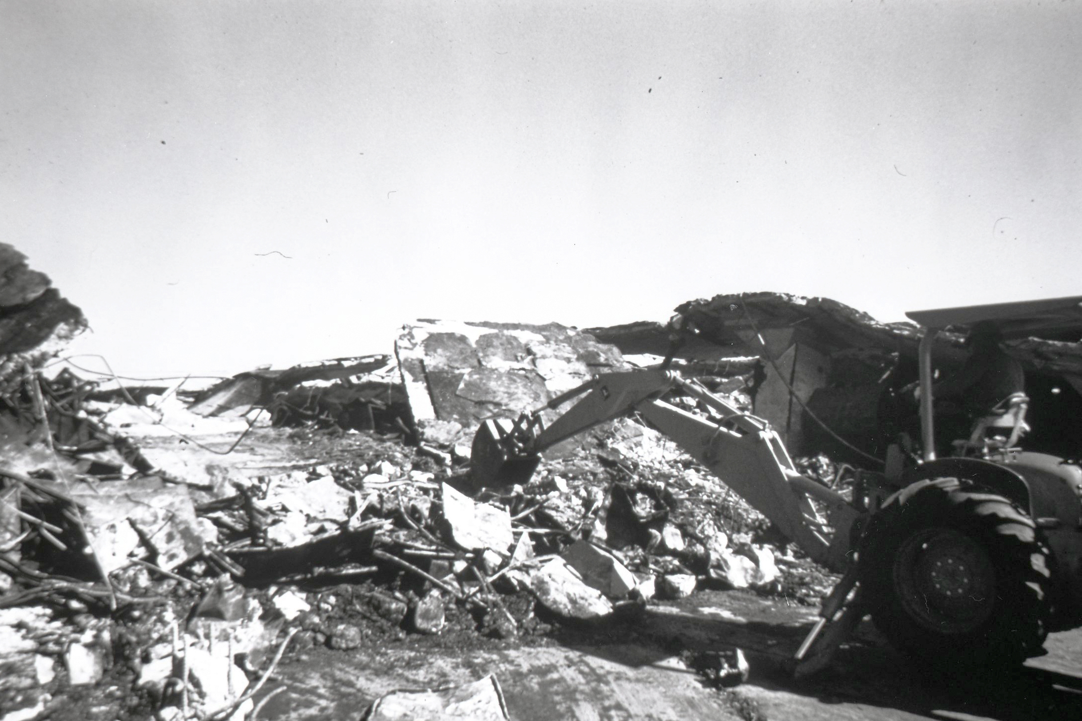 This photo provided by the National Archives and Records Administration shows the clearing of rubble after a massive fire at the Military Personnel Records Center in Overland, Mo., near St. Louis, which started on July 12, 1973.