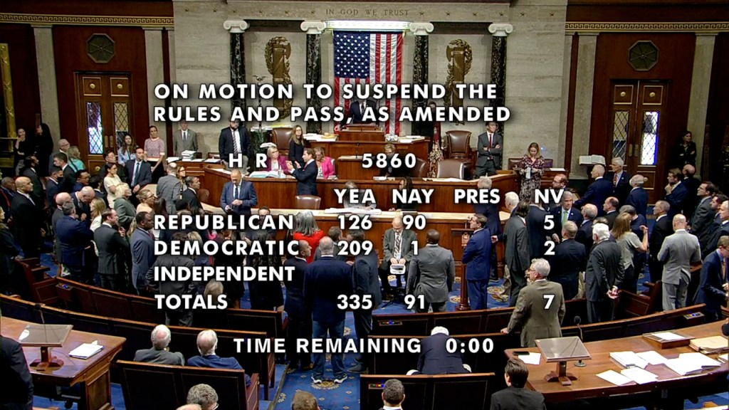 House passes a 45-day funding plan, sends it to Senate as clock ticks