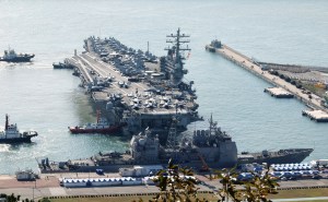 USS Ronald Reagan arrives in South Korea