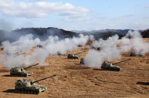 US and South Korean forces stage drills