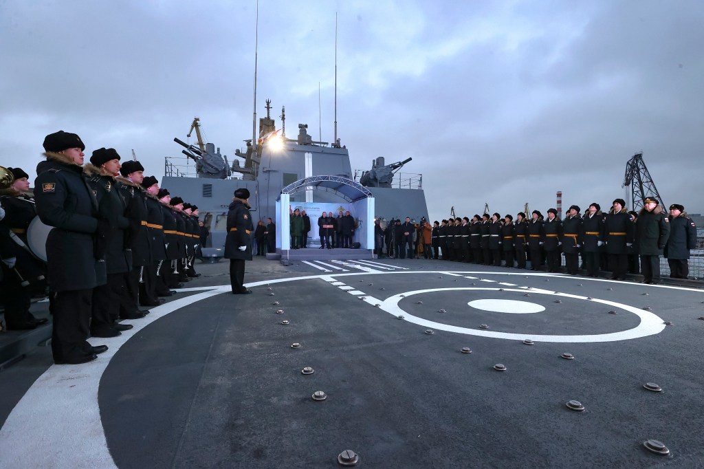 Russian frigate enters service, with plans for hypersonic armaments