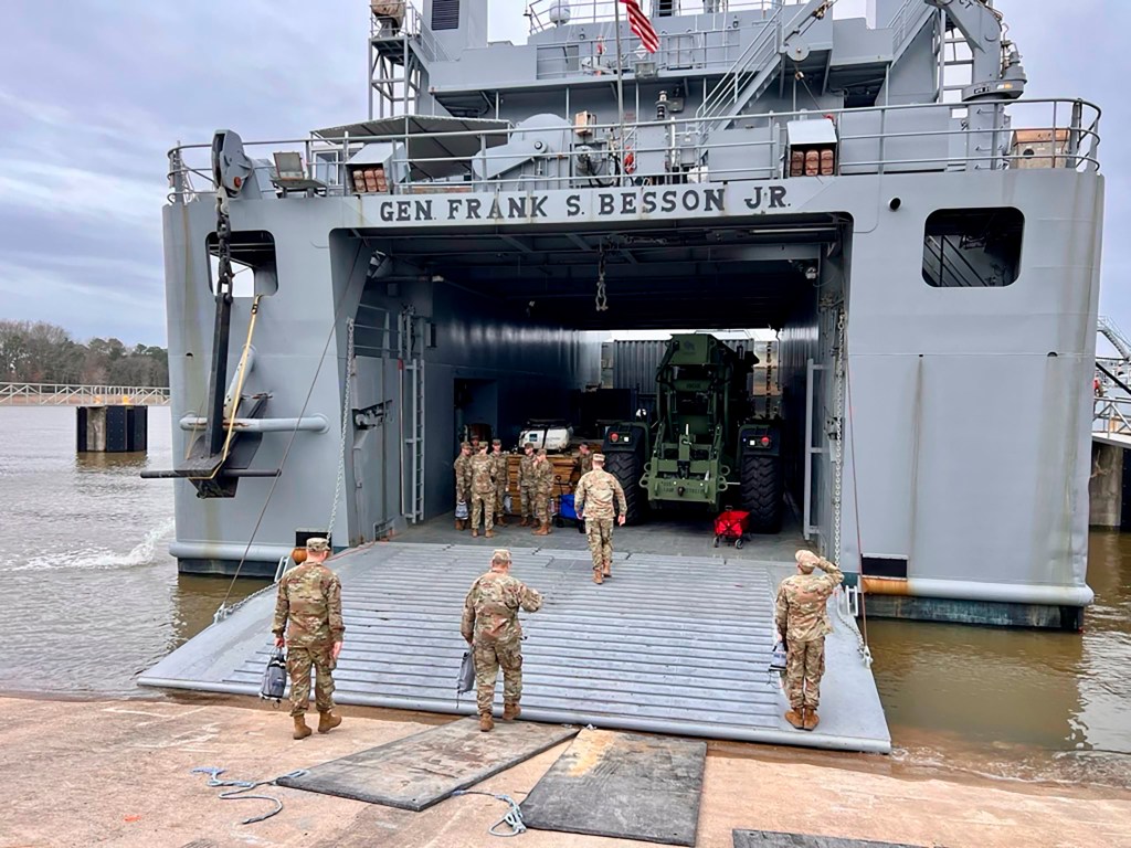 Four more ships deploy to build Gaza humanitarian aid port