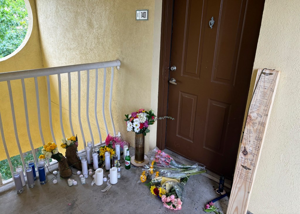 Questions, grief linger at apartment where deputy killed US airman