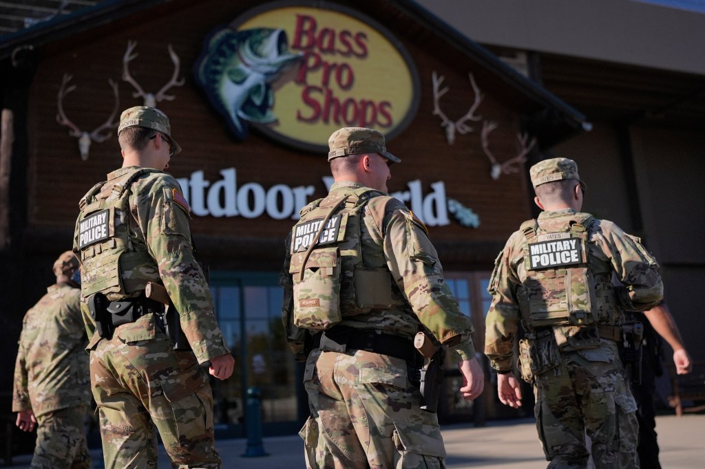 National Guard troops seen on patrols in Memphis with local police