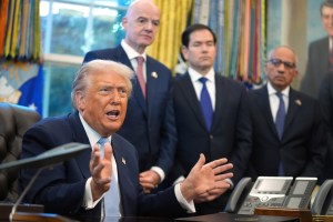 Trump leaves military action on table but floats talks with Venezuela