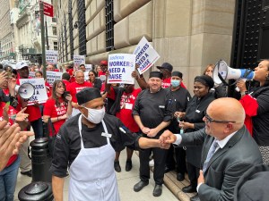 Federal contract workers call for wages to keep pace with inflation