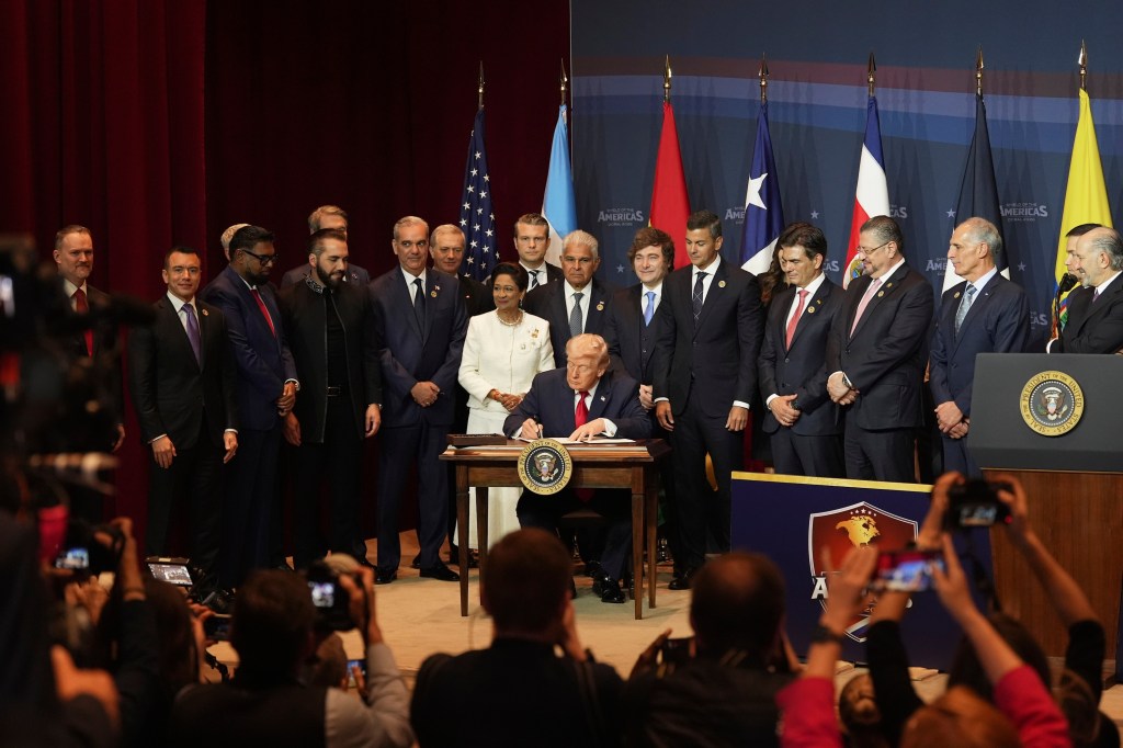 Trump encourages Latin American leaders to use military action to help US fight cartels