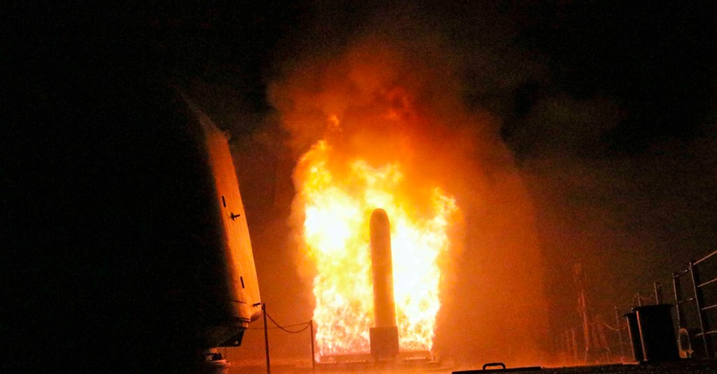 Scenes from the airstrikes on Syria, and the aftermath