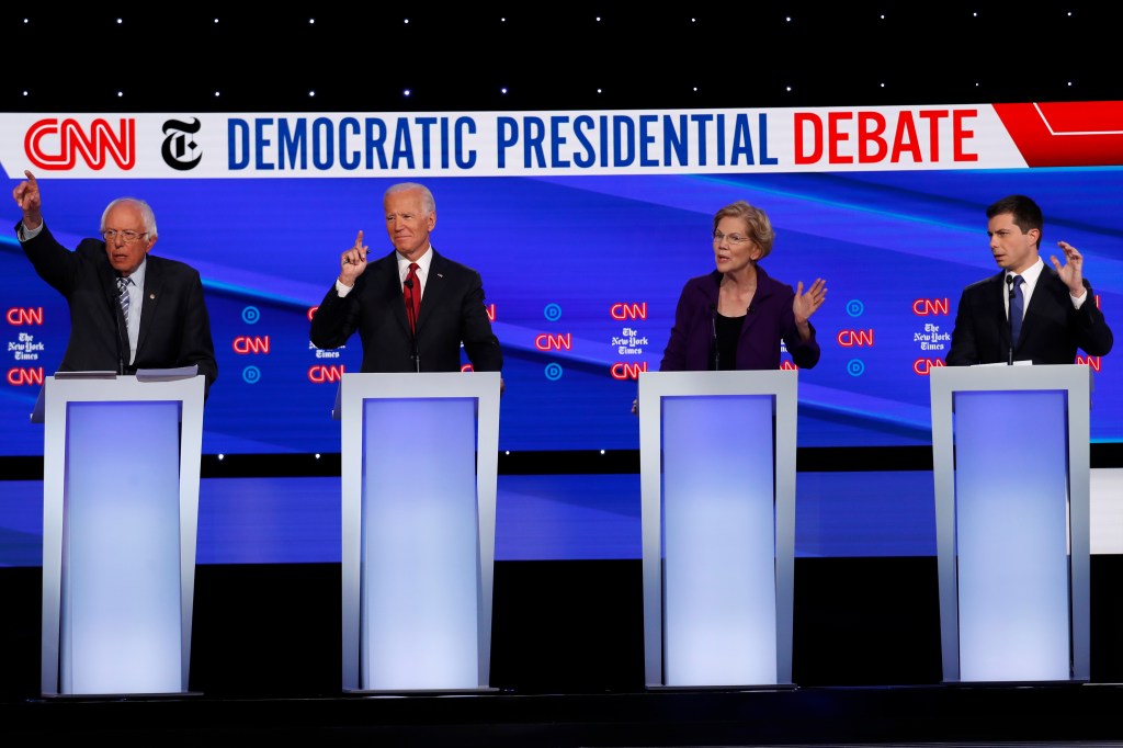 Trump’s troop withdrawal from Syria draws criticism at latest Democratic debate