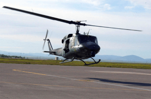 Air Force helicopter shot while flying over Virginia; crew member injured
