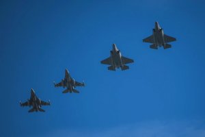F-16s from ‘Triple Nickel’ and 510th train with first European air unit to acquire F-35s
