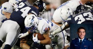 Air Force Academy senior relishes dad in stands after prison release