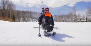Meet a 94-year-old blind Navy veteran who decided to try downhill skiing